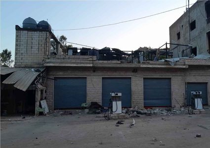 ٥ اصابات في استهداف محطة وقود جنوب لبنان