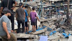 15شهيداء بينهم أطفال إثر قصف الاحتلال مدرسة تؤوي نازحين في جباليا