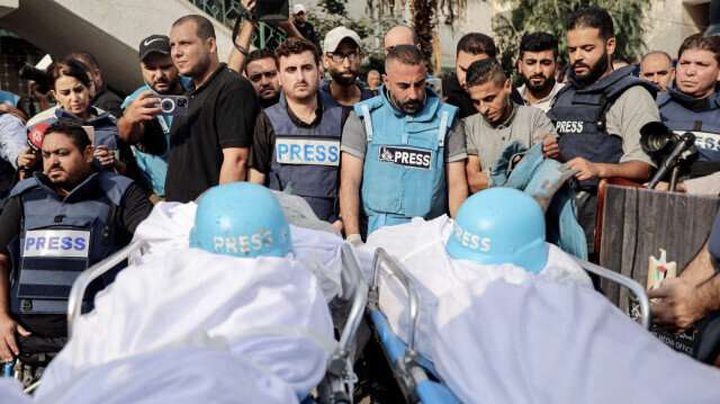 215 شهيدا من الصحفيين جراء العدوان على غزة