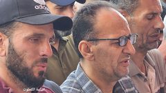 وداع وتشييع 30 شهيدا ارتقوا في مجازر الاحتلال التي ارتكبها بحق العائلات وسط قطاع غزة فجر اليوم.