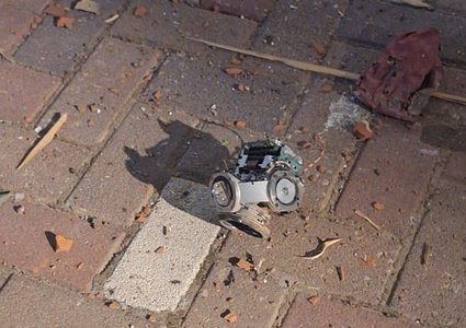 العثور على شظايا الصاروخ اليمني الذي اطلق فجرا على وسط الاراضي المحتلة