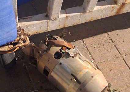 العثور على شظايا الصاروخ اليمني الذي اطلق فجرا على وسط الاراضي المحتلة