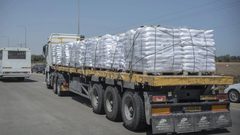 إسرائيل: إدخال 107 شاحنات محملة بالمساعدات الإنسانية إلى قطاع غزة