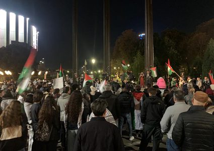 وقفة تضامنية مع الشعب الفلسطيني في العاصمة البلغارية