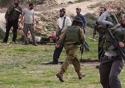 مستعمرون يقتحمون خلايل اللوز في بيت لحم