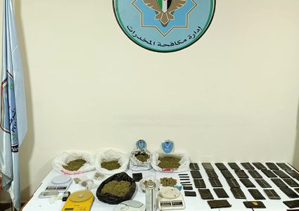 الشرطة تضبط 6 كغم مخدرات في الجلزون وتثمن تعاون المواطنين