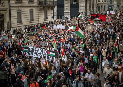 مظاهرات في سويسرا تنديدا بالحرب على غزة