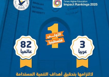 النجاح ضمن أفضل 100 جامعة عالمياً في تصنيف التايمز للتأثير في التنمية المستدامة