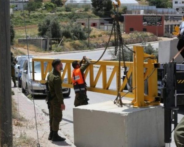 قوات الاحتلال تغلق المدخل الجنوبي للجبعة جنوب غرب بيت لحم