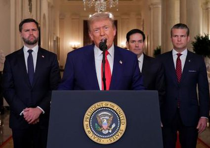 واشنطن تدخل الحرب ضد إيران وترمب يعلن قصف أهم مواقعها النووية