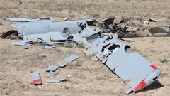 الدفاعات الجوية في محافظة مركزي دمرت طائرة مسيَرة إسرائيلية من طراز "هرمز".