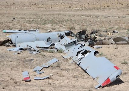 الدفاعات الجوية في محافظة مركزي دمرت طائرة مسيَرة إسرائيلية من طراز "هرمز".