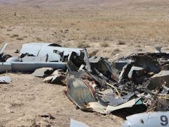 الدفاعات الجوية في محافظة مركزي دمرت طائرة مسيَرة إسرائيلية من طراز "هرمز".