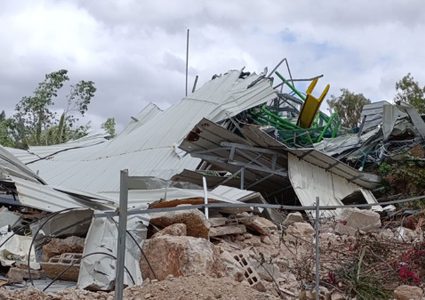 الاحتلال يهدم غرفة زراعية في بيت لقيا غرب رام الله