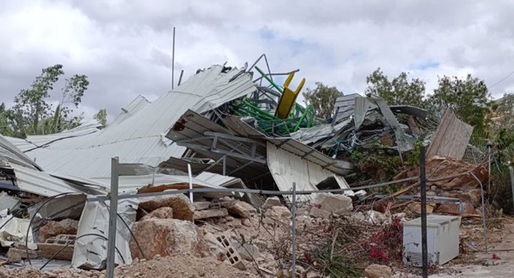 الاحتلال يهدم غرفة زراعية في بيت لقيا غرب رام الله