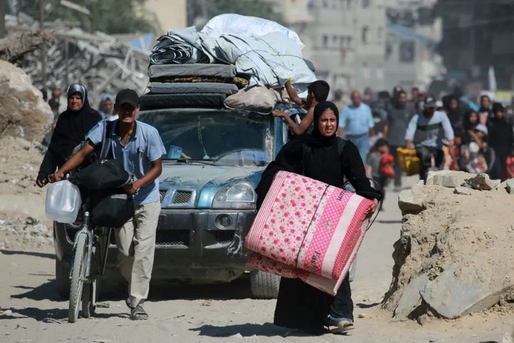 الاحتلال يصدر اوامر  اخلاء في خانيونس