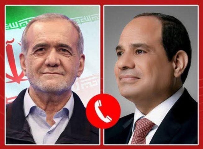 في اتصال ببزشكيان.. السيسي يؤكد رفض مصر لهجوم إيران على قطر
