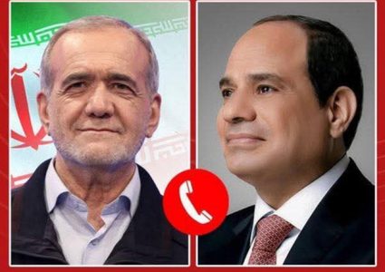 في اتصال ببزشكيان.. السيسي يؤكد رفض مصر لهجوم إيران على قطر