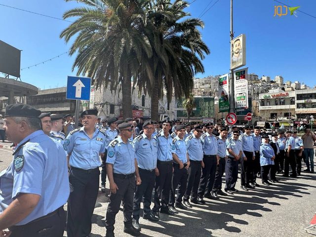 نابلس: الشرطة الفلسطينية تحتفل بعيدها الـ31
