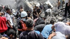 ارتفاع حصيلة عدوان الاحتلال على غزة إلى 57.130 شهيدا 135.173 مصابا