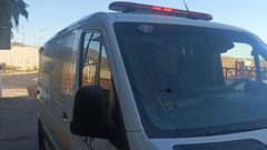 مستوطنون قامو بالقاء الحجاره على سيارة اسعاف النجمه بالقرب من مستوطنة جلعاد غربي نابلس