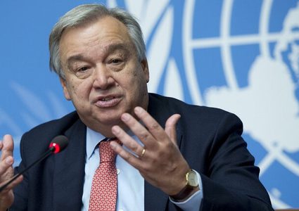 غوتيريش: السلام في فلسطين يجب أن يقوم على أساس حل الدولتين