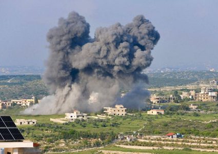 الاحتلال يشن سلسلة غارات جوية على بعلبك شرق لبنان