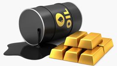 انخفاض أسعار النفط وارتفاع الذهب