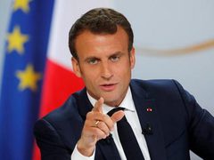 ماكرون يدين قصف الاحتلال كنيسة اللاتين في غزة