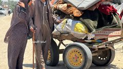 مشاهد اخلاء عدة احياء جنوب دير البلح