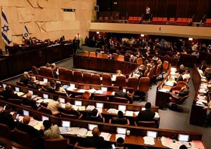 "الكنيست" تصوّت غدا على بيان يدعو لـ"فرض السيادة الإسرائيلية" على الضفة