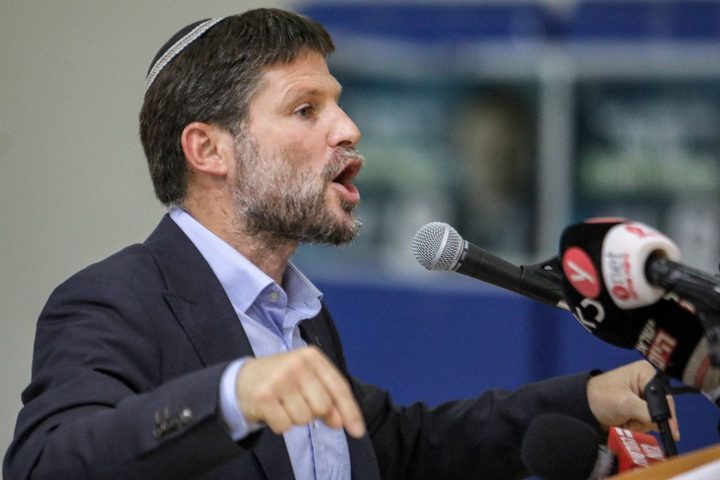 سموتريش: اعتراف ماكرون بدولة فلسطين سيكون سببا لفرض إسرائيل السيادة على الضفة