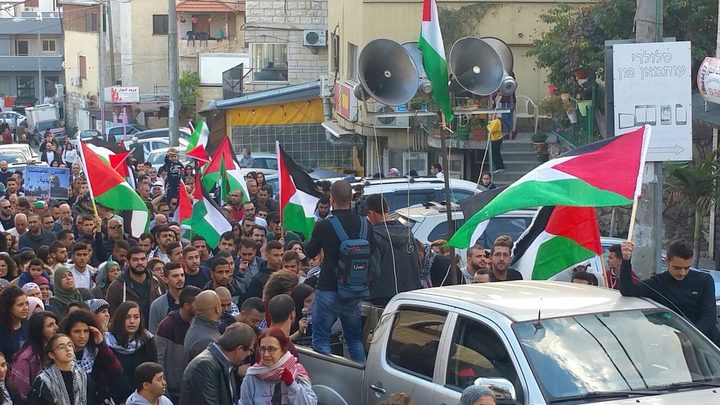 مظاهرات في سخنين وعدة بلدات تنديدا بحرب الابادة في غزة