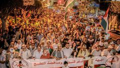 عشرات الآلاف من اهلنا في المغرب  خرجوا الليلة في تظاهرات ضخمة نصرة لغزة وشعبها