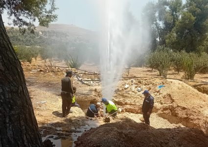 سلطة المياه: سلطة المياه: الكشف عن 50 وصلة مخالفة في خط دير شعار