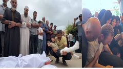 استهداف عائلة الفرا: قصف يُمزق خيمة نازحين ويترك الطفل براء وحيدًا