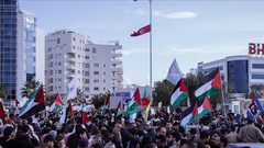 وقفة احتجاجية ضد التجويع والإبادة في غزة في تونس