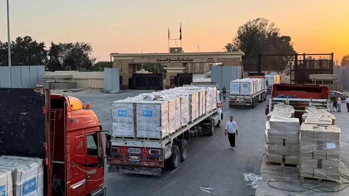 الاحتلال يمنع إدخال 6600 شاحنة إغاثة الى قطاع غزة