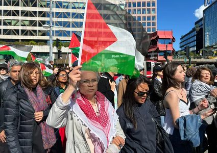 مظاهرة حاشدة في سان فرانسيسكو لمطالبة بإنهاء "الابادة في غزة"