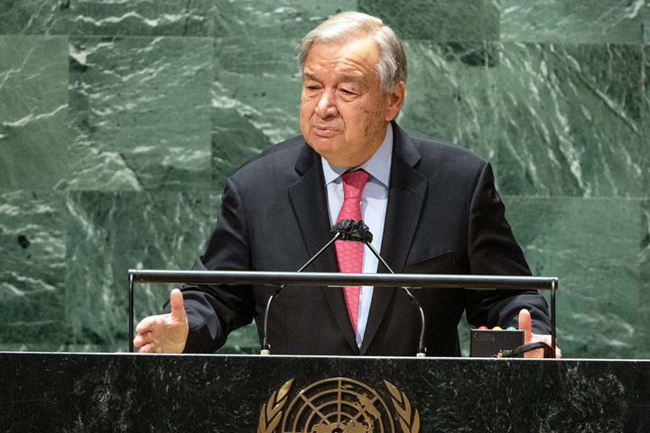 غوتيريش يجدد الدعوة إلى وقف فوري لإطلاق النار في غزة