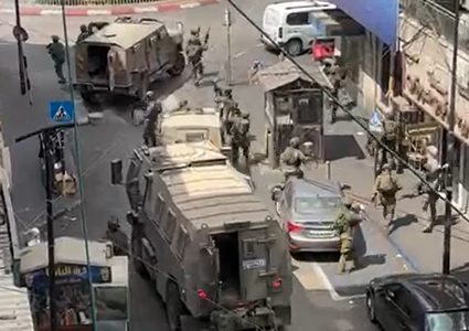 24 إصابة حصيلة اقتحام الاحتلال وسط مدينتي رام الله والبيرة