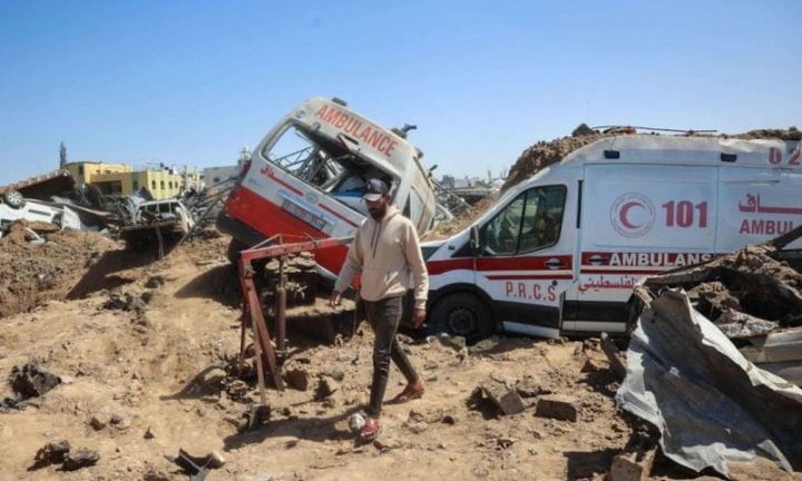 الصليب الأحمر: تضرر المنشآت الطبية بغزة غير مقبول