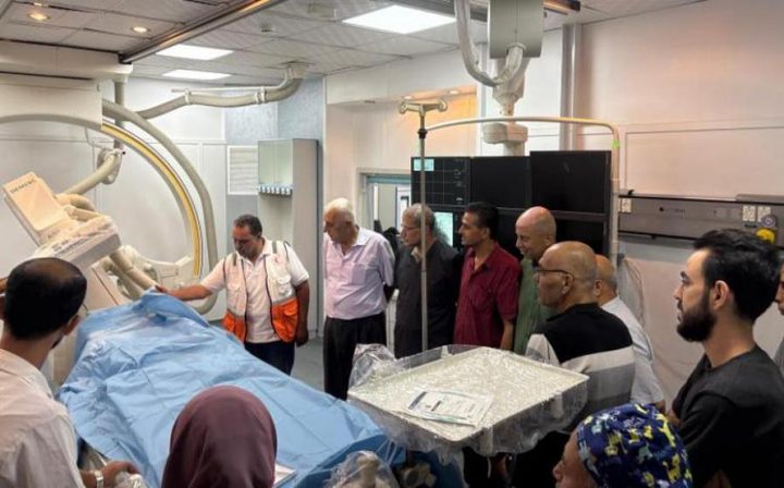 الهلال الأحمر: بدء تشغيل قسم القسطرة القلبية في مستشفى القدس بغزة