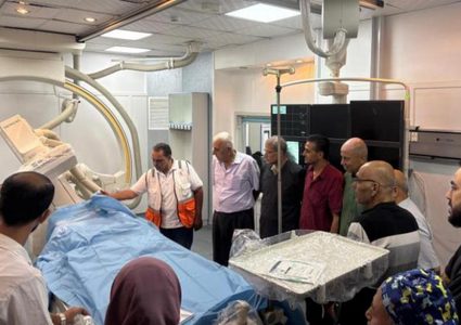 الهلال الأحمر: بدء تشغيل قسم القسطرة القلبية في مستشفى القدس بغزة