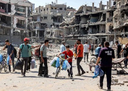 الاحتلال يطالب مجددا المواطنين بإخلاء مدينة غزة والتوجه نحو الجنوب