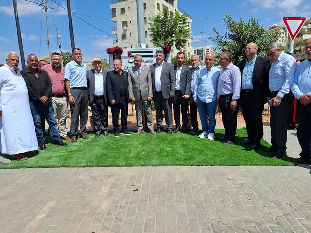 بسيسو يفتتح مدخل نابلس الغربي "طريق بيت وزن" ويزور جامعة النجاح الوطنية