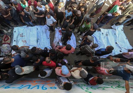 ثلاثة شهداء وعشرات الجرحى في غارة إسرائيلية على النصيرات