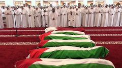 الدوحة تشيّع شهداء الهجوم الإسرائيلي الذي استهدف قادة حماس