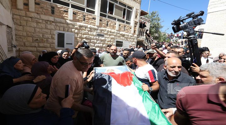 تشييع جثمان الشهيد محمد علوي في دير جرير شرق رام الله