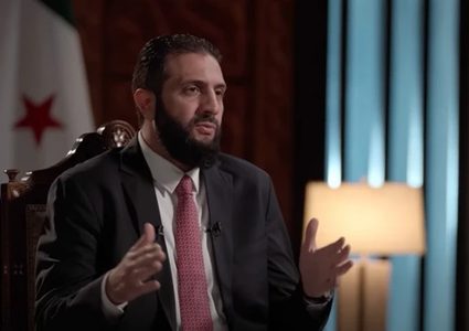 الشرع: اتفاق أمني وشيك مع إسرائيل بوساطة أميركية…ولا تطبيع للعلاقات